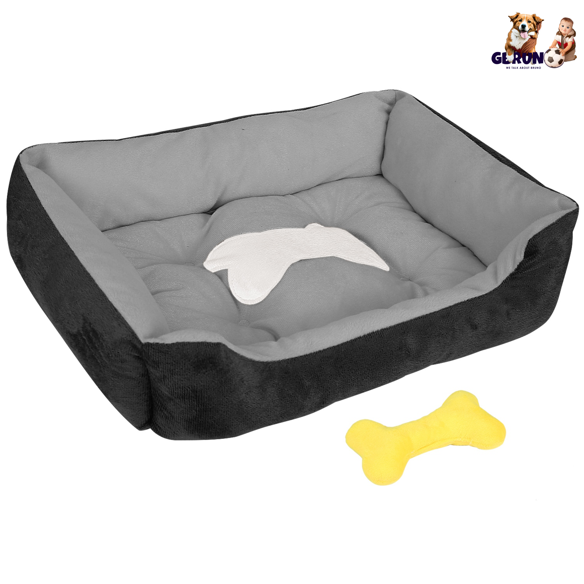 Premium Plush Pet Bed – Fluffy PP Cotton Filling for Dogs & Cats