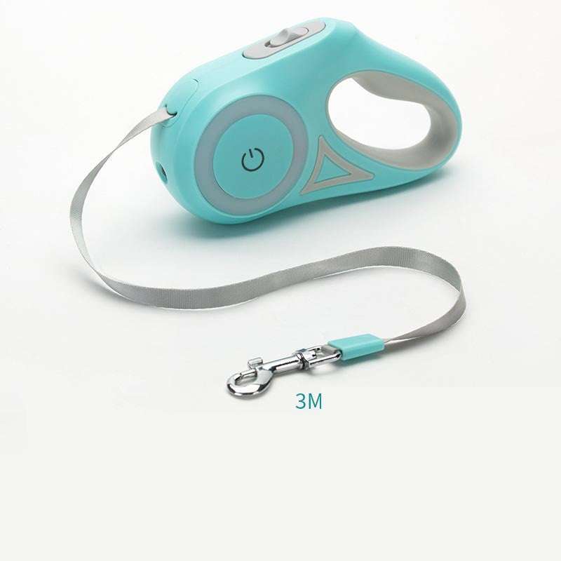 Dog Leash Retractable Leash And Dog Collar Spotlight Automatic Pet Dog Cat Traction Rope For Small Medium Dogs Pet Product