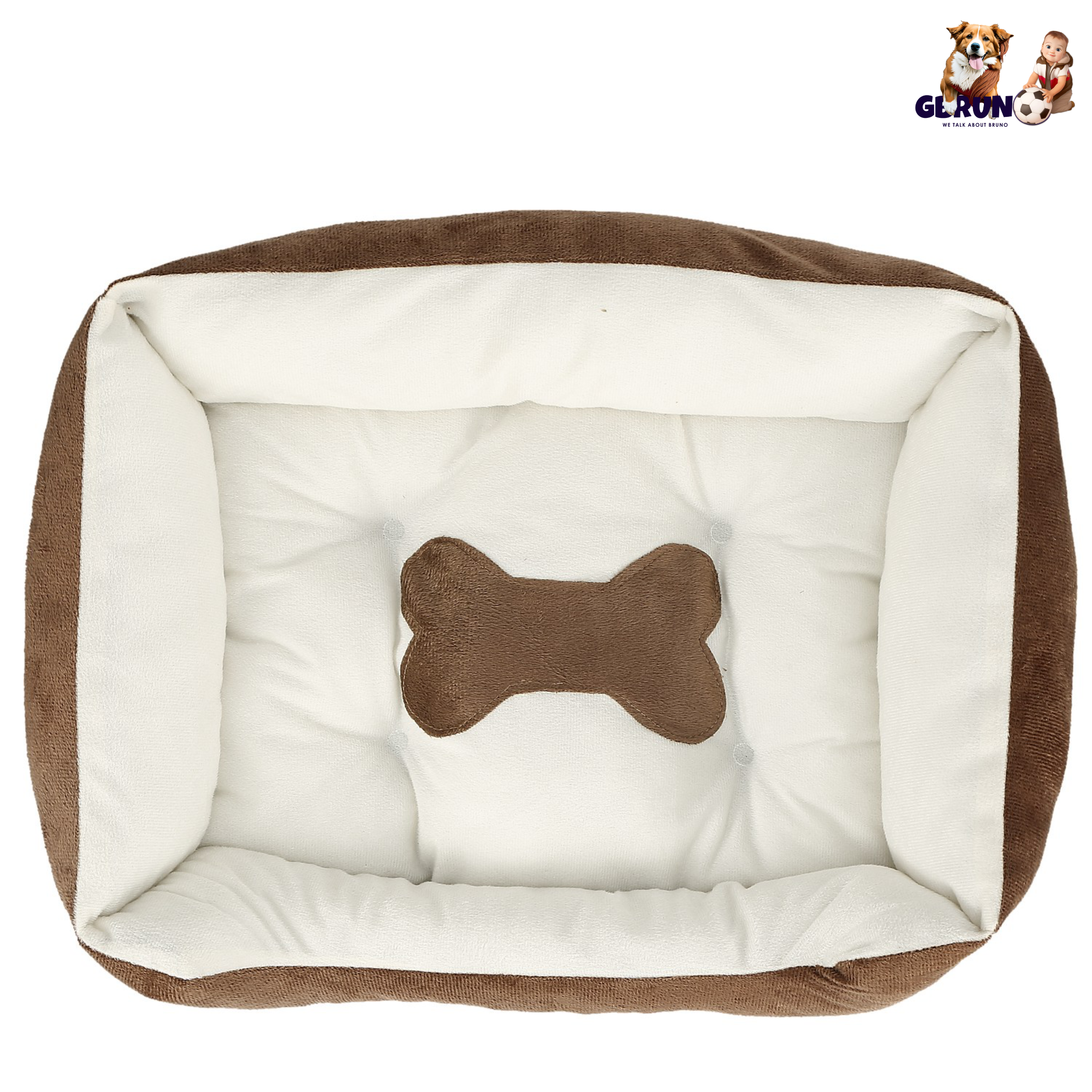Premium Plush Pet Bed – Fluffy PP Cotton Filling for Dogs & Cats